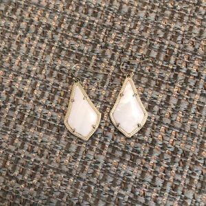 Kendra Scott Alex Earrings White Mother of Pearl